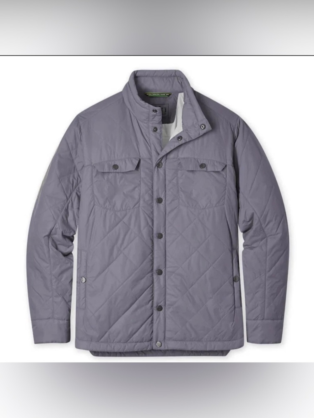 NWT STIO - Men's Skycrest Insulated Snap Shirt Jacket Steel Pony - Medium